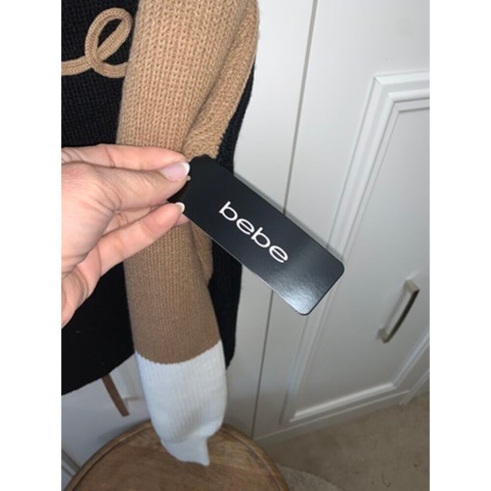 NWT Bebe Women's XL Color Block Mock Neck‎ Pullov… - image 6